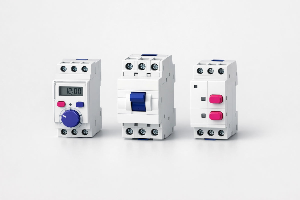 Dispositivi modulari DIN di controllo e comando