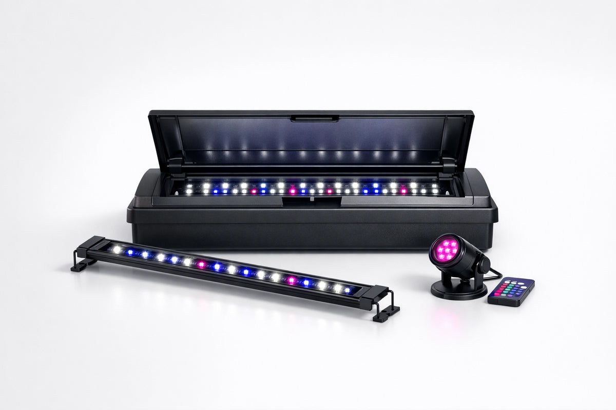 Lampade e coperchi con led per acquari