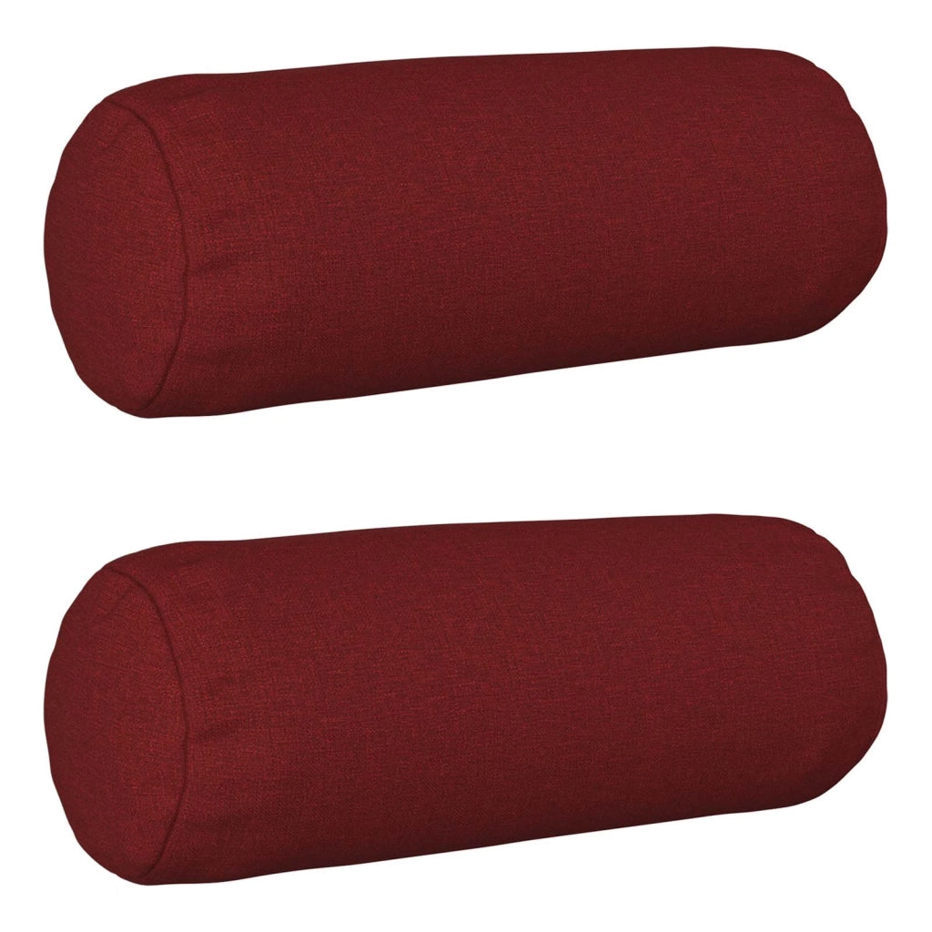 Cuscino con cuscino HEERLEN 2 pz Rosso Vino Tessuto 929967