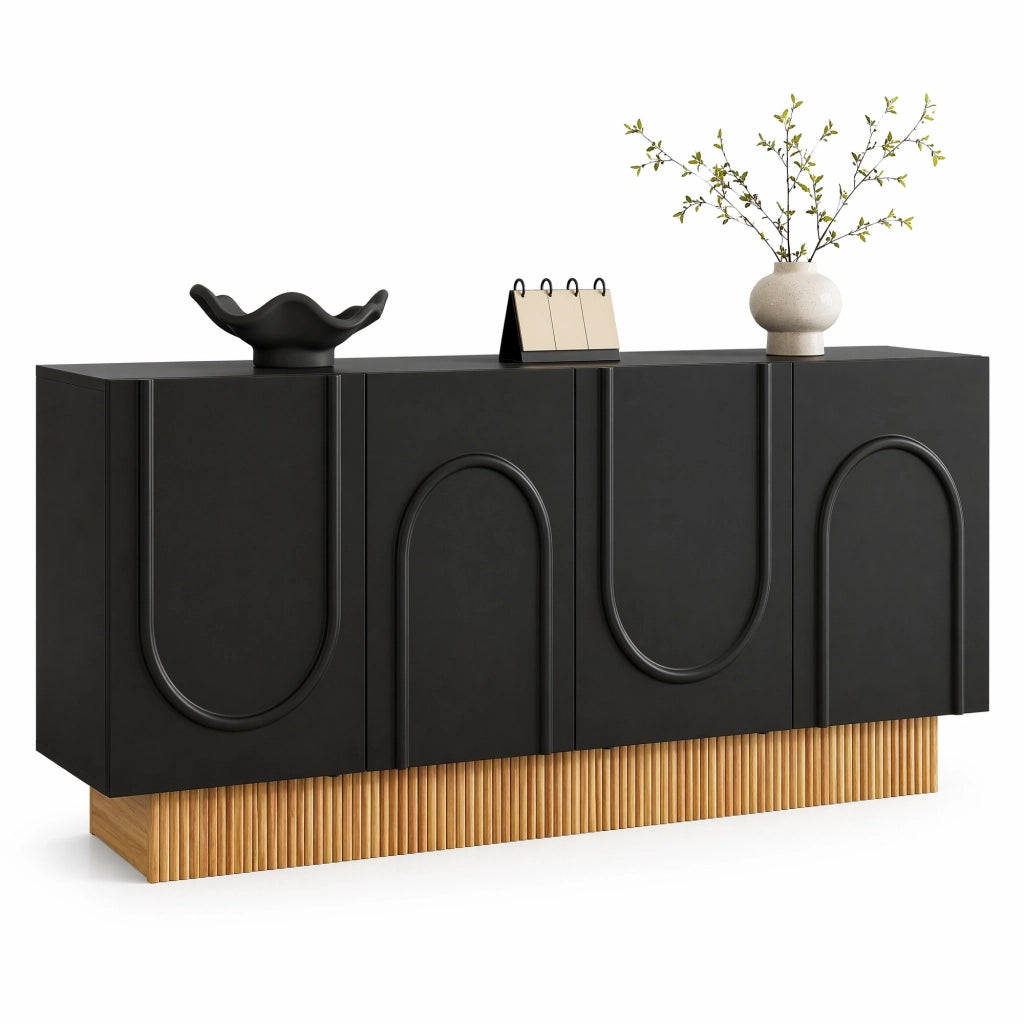 Credenza moderna con 4 ante e ampio spazio interno