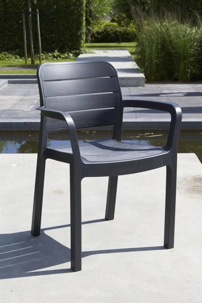 Sedia Tisara con Braccioli Keter Pp Nero H 58 x 53 cm 83 cm