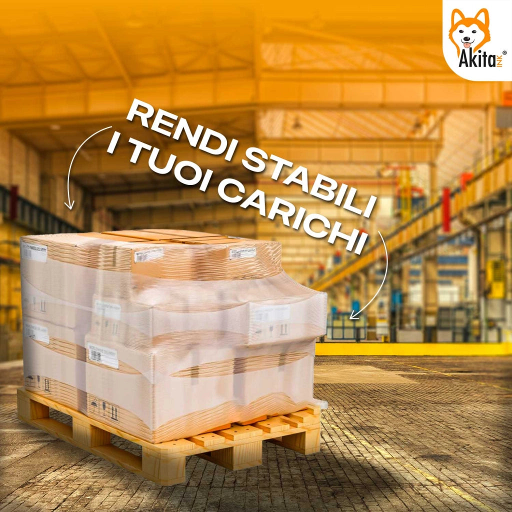 Akitaink 3 PZ Film Estensibile Trasparente Resistente 2,4 KG