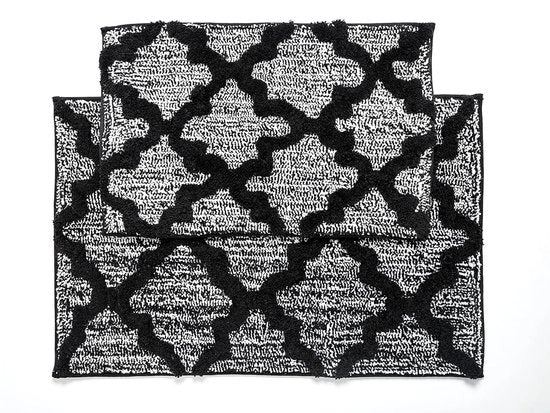 Matte da bagno in microfibra - 2 pezzi - 40x60cm e 50x80cm