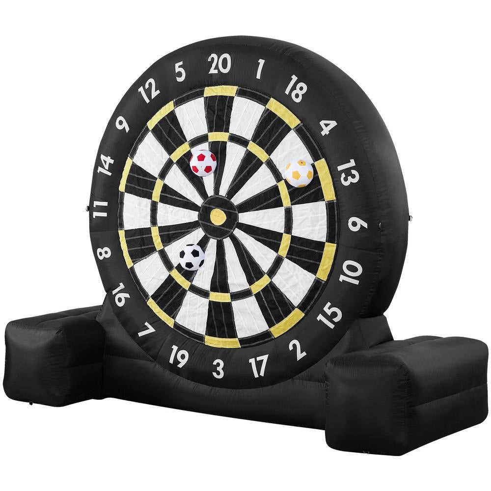 Bersaglio Gonfiabile Calcio 9 Palline Pompa Montaggio 2 Minuti Borsa per Giochi Giardino 3000x3660x1600mm