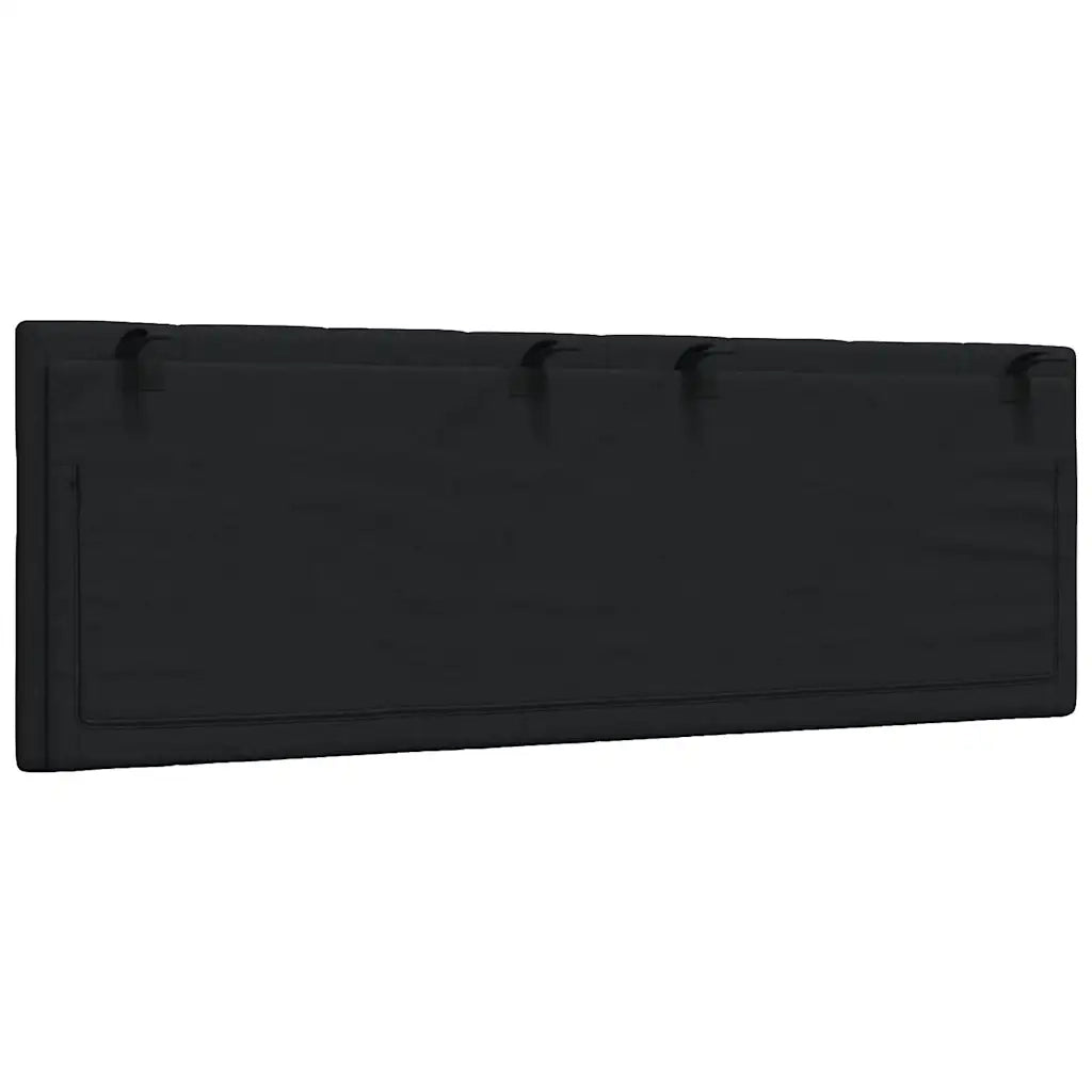 Cuscino Testiera Hanko Nero 140 cm in Tessuto 4019165