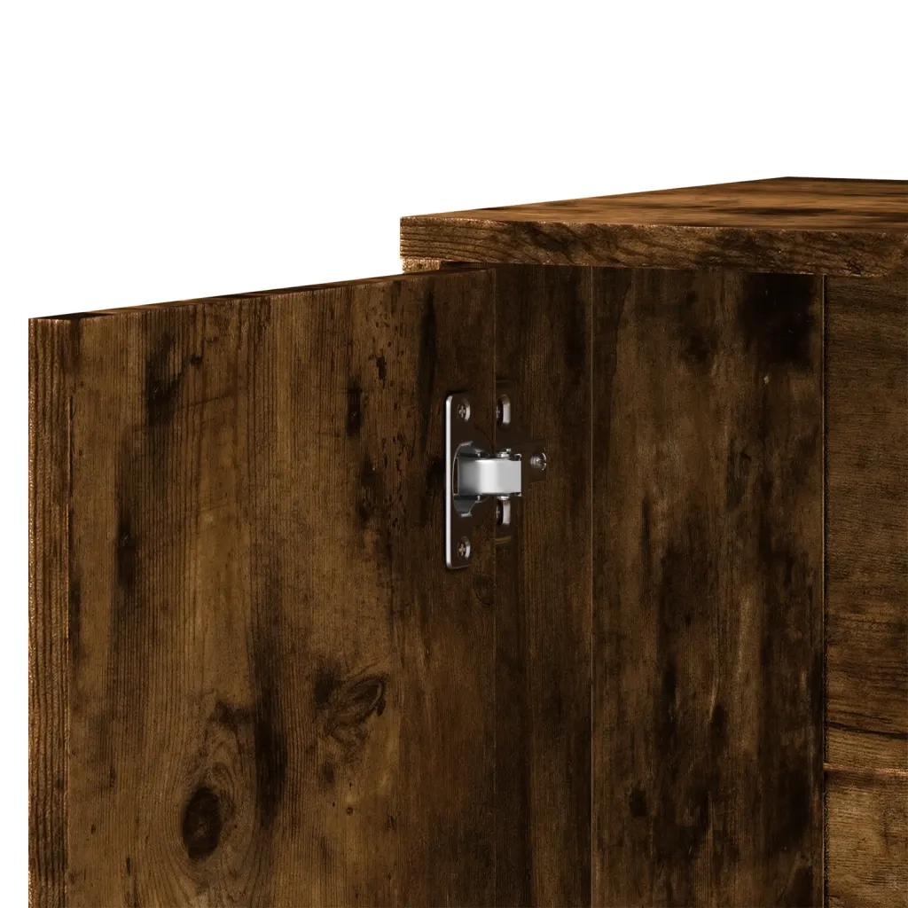 Credenza | Madia | Buffet da pranzo | Armadio da pranzo Rovere Fumo 60x31x70 cm in Legno Multistrato