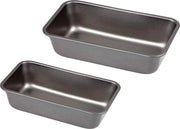 Set di 2 pezzi di stampi per pane a doppio strato con superficie antiaderente, resistente al calore fino a 250°C, misure 27 x 13 x 7 cm e 32 x 13 x 7 cm