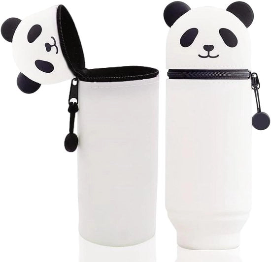 Etui 2 in 1 in silicone per bambini con panda kat schattig per scuola casa ufficio