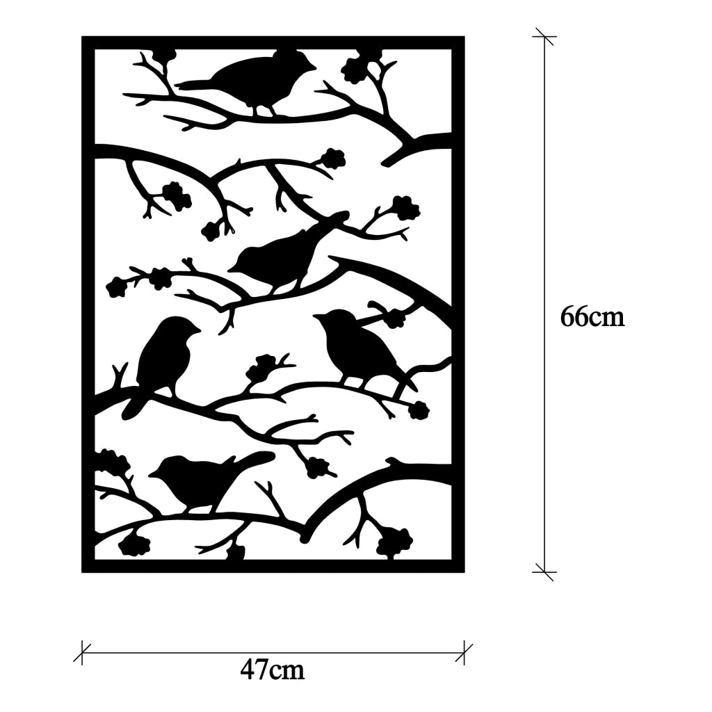 Moseri, Quadro Materiale Struttura in Metallo, 47x66h cm Nero