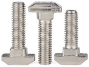 Viti a T per schienale M5 x 16 mm - 20 pezzi - Alta qualità acciaio inossidabile - Posizionamento automatico - Inox - Adatto per profili di alluminio