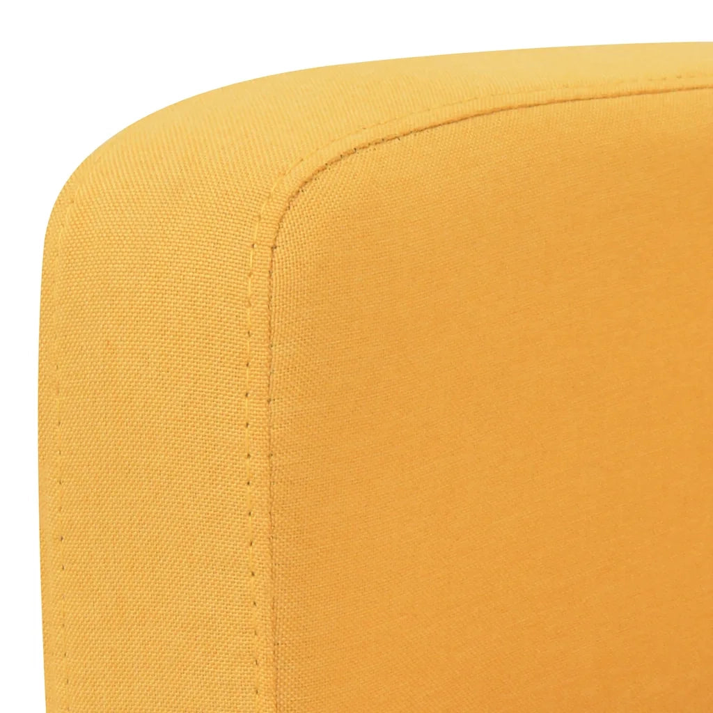 Divano a 2 Posti 135x65x76 cm Giallo 244710