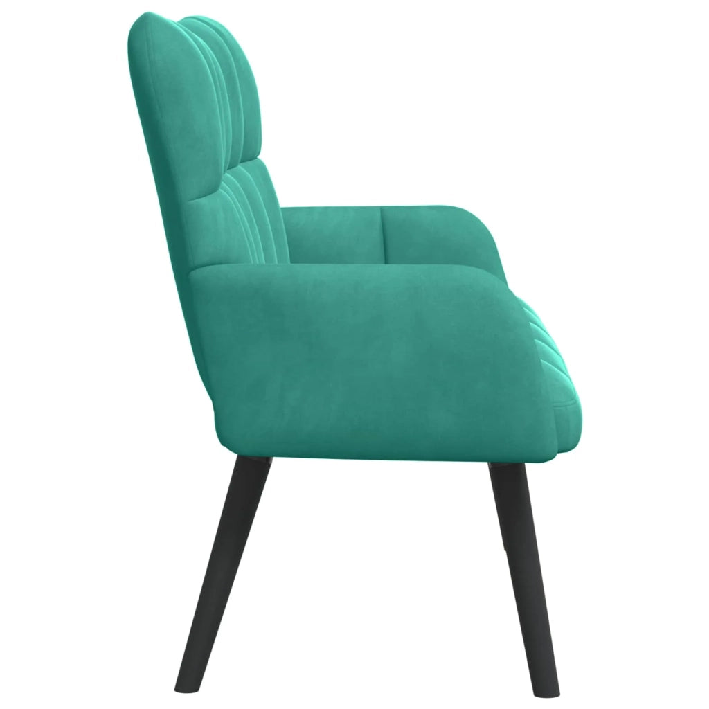 Sofa a Due Posti Turchese 115 x 61 x 87 cm Velluto 42028949