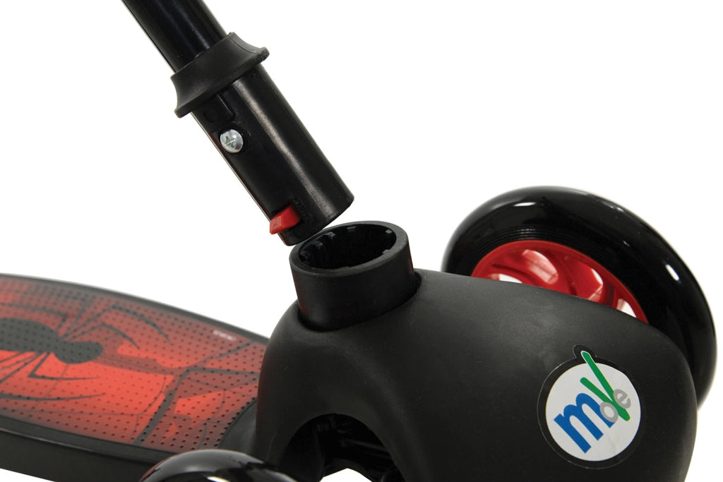Monopattino Evolutivo a 3 Ruote con Cuscinetti ABEC-5 e Freno a Pedale Posteriore Marvel Spiderman Blu