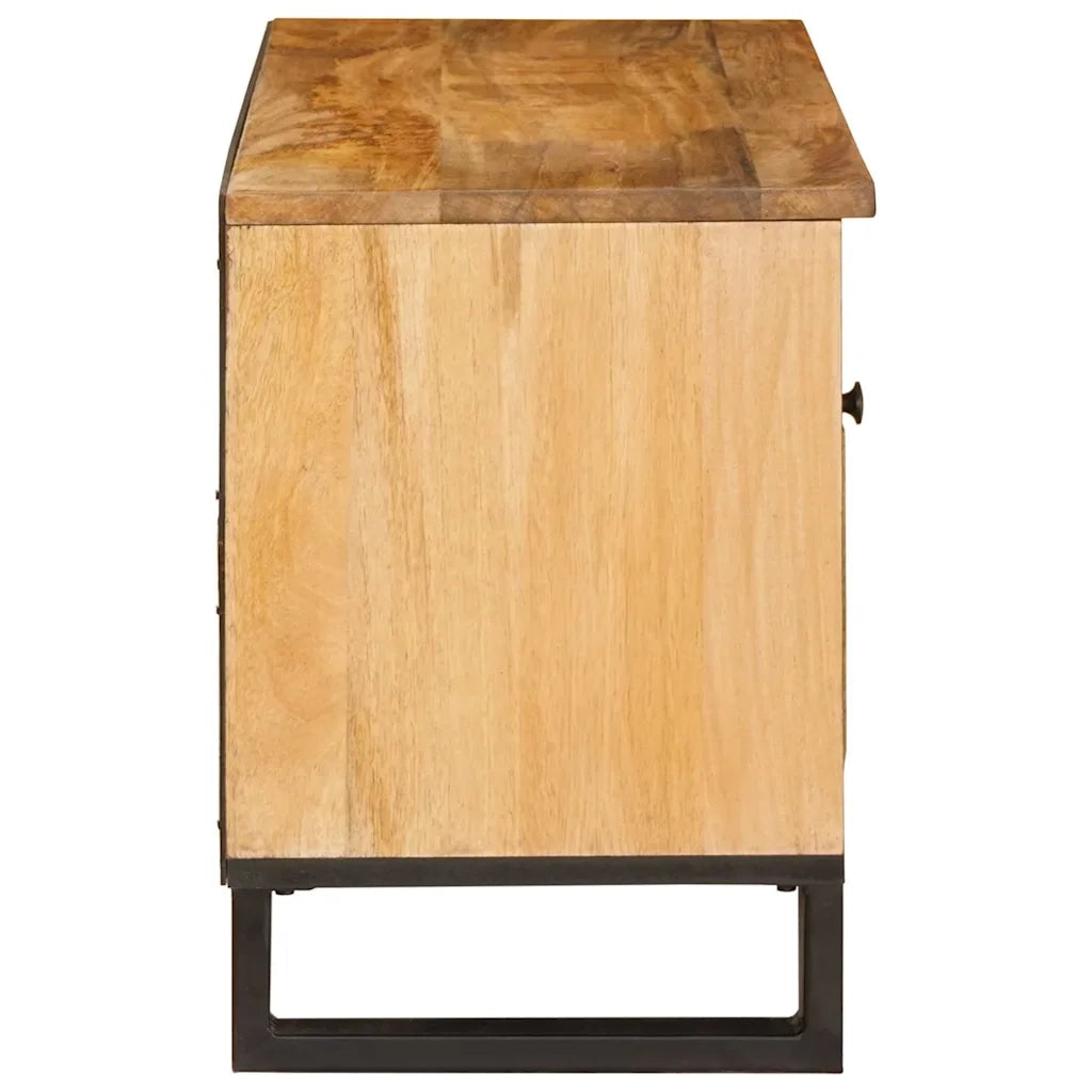 Mobile TV Marrone 80 x 33 x 46 cm Legno di mango massello 4018061