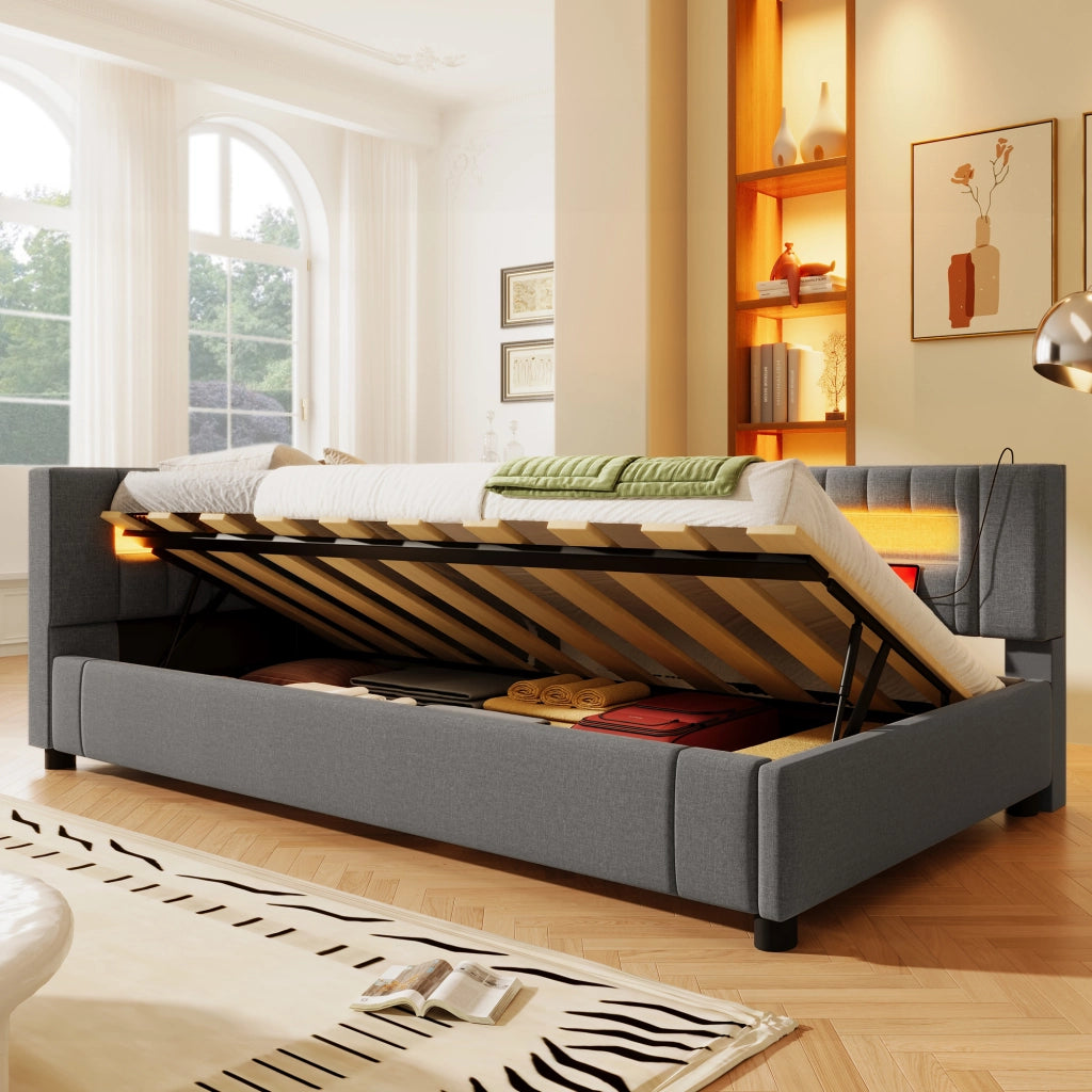 daybett lino grigio 90 x 200 cm