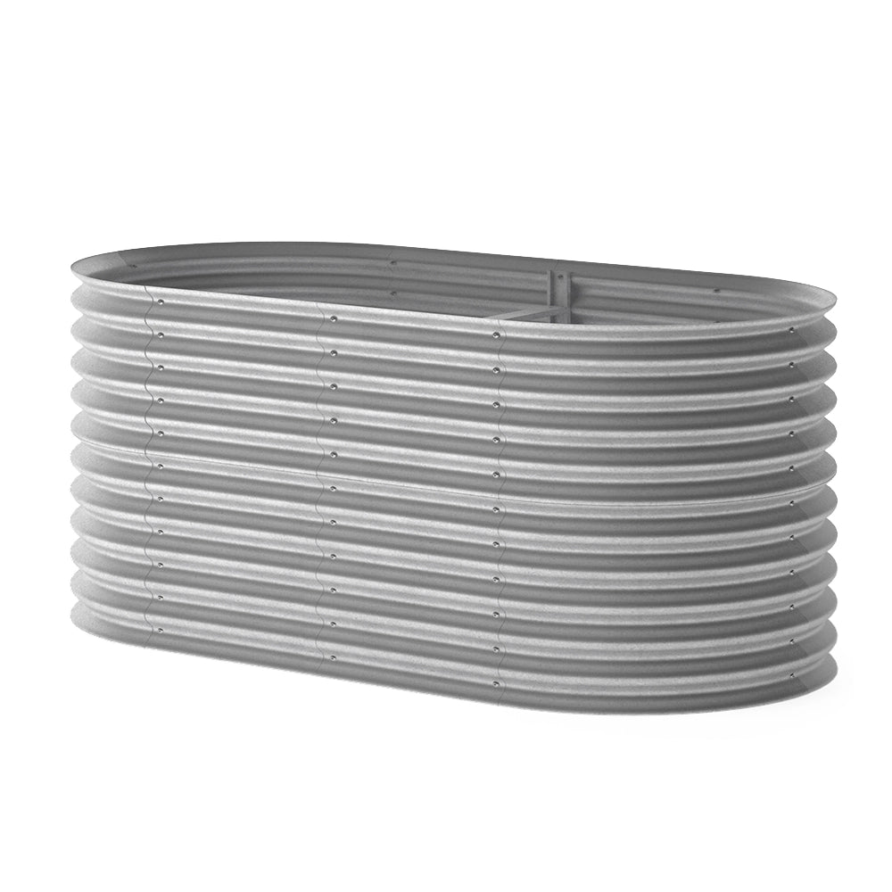 OK-Living Letto per orto rialzato Argento 200 x 100 cm