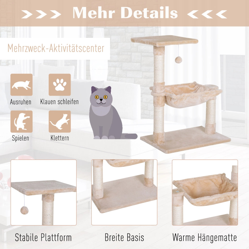 Tiragraffi per Gatti ¨C Minimal ¨C 70 cm, Beige