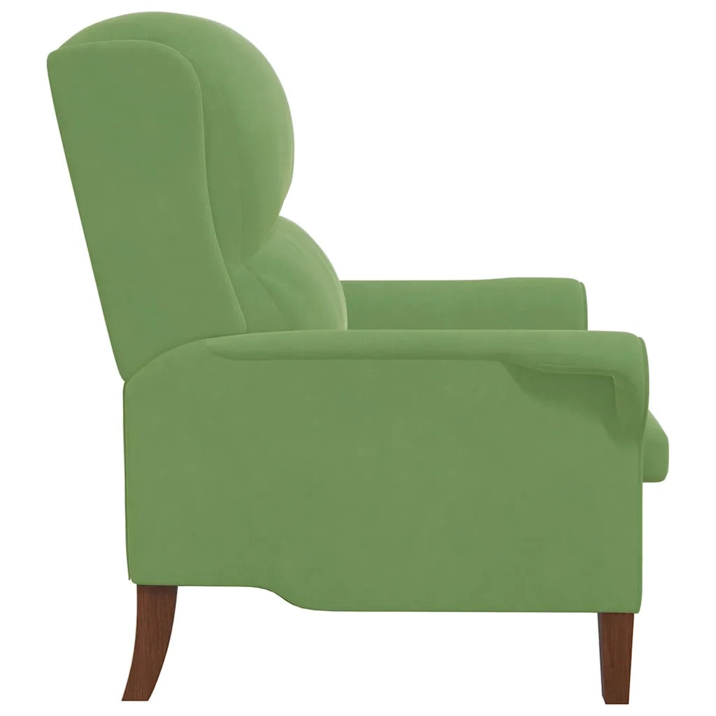 Poltrona | Sedia Relax Verde chiaro Velluto