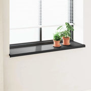Soglia della Finestra Nero con Venature del Legno PVC 42046873