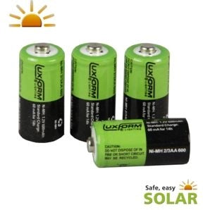 BATTERIE PER LAMPADE SOLARI 2/3AA 600MAH 1.2V LUXFORM