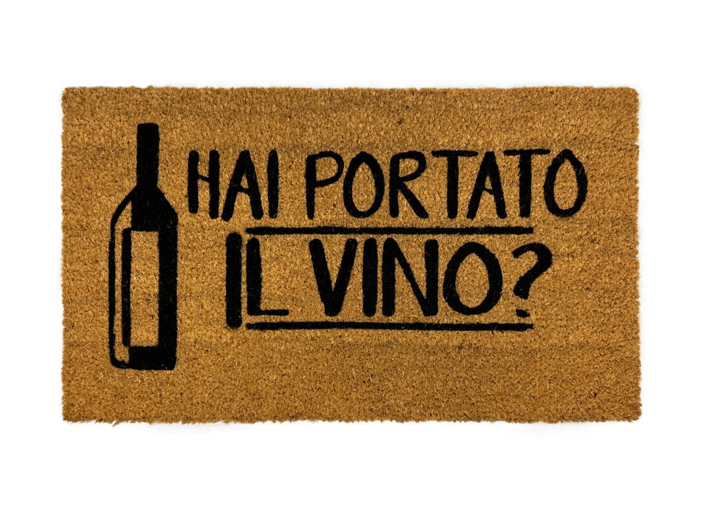 Zerbini Entrata Ingresso Casa Da Esterno Antiscivolo In Cocco Varie Fantasie - 70x40 - Vino