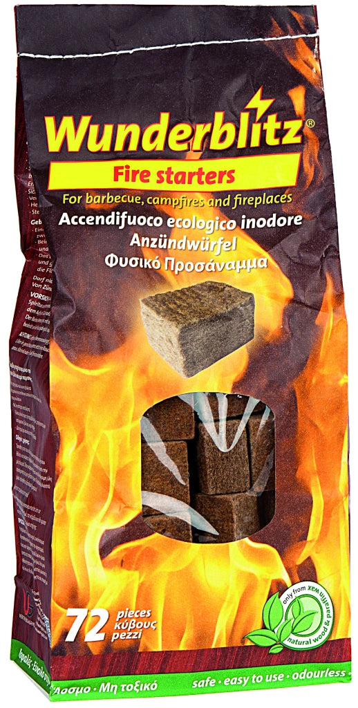 ACCENDIFUOCO ECOLOGICO  72 cubetti (sacchetto) 12.00 pz
