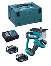 Seghetto per cartongesso MAKITA DSD180RTJ (2 x 5,0 Ah + DC18RC + MAKPAC 3)
