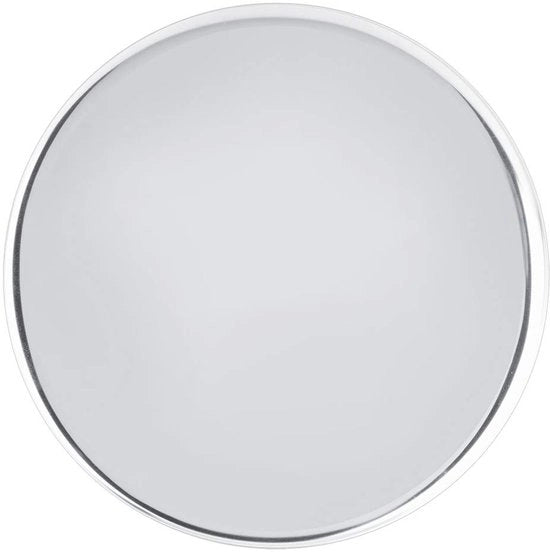 Piatto di Servizio Rond 28 cm - Acciaio Inossidabile - Antiscivolo - Resistente alla Lavastoviglie - Cassetto di Ripostiglio - Argento - Adatto per Casa e Caffè - Piatto di Servizio