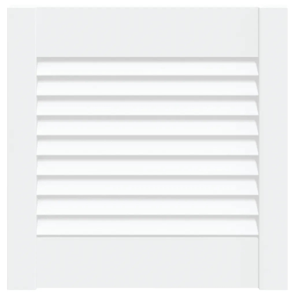 Anta con Design a Lamelle Bianca 39,5x39,4 cm in Legno di Pino CFW3872476