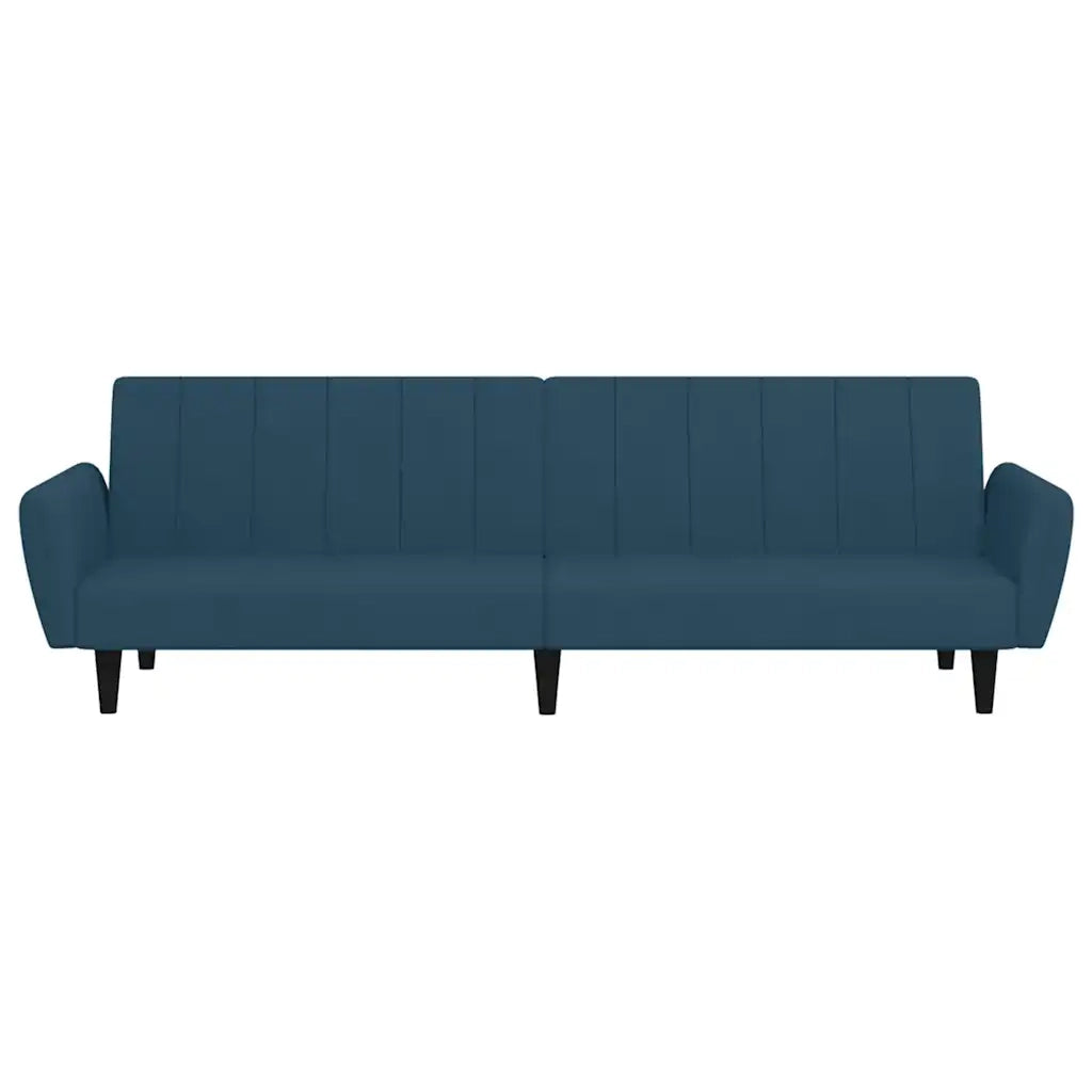 Divano letto | Sof¨¤ letto | Letto singolo a 2 Posti Blu in Velluto