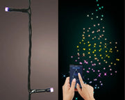 Luci ad intermittenza controllate con app con cambio effetti l490cm