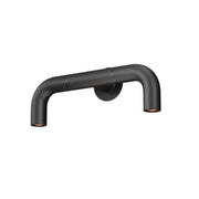 Maytoni Applique design Sleek 2 luci LED integrato IP65 grafite metallo