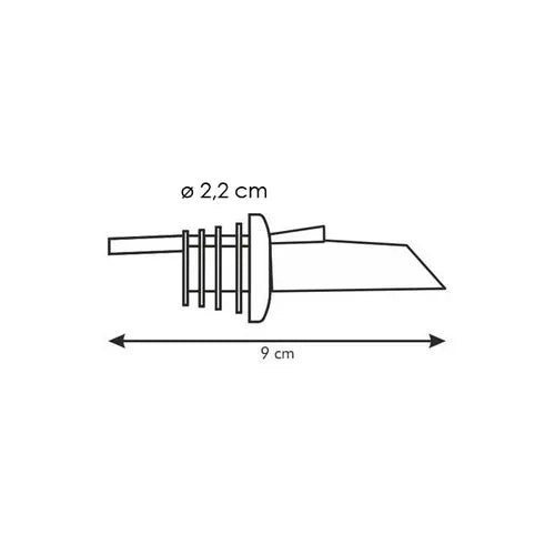 BECCUCCIO VERSATORE IN PLASTICA 'PRESTO' 9 cm - 2 pezzi - TESCOMA