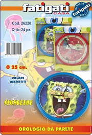 Orologio abs spongebob 25cm 262205 fatigati