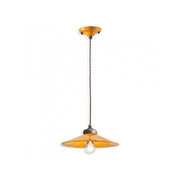 Lampadario Vintage Colors Ferro E Ceramica 1 Luce E27 30Cm