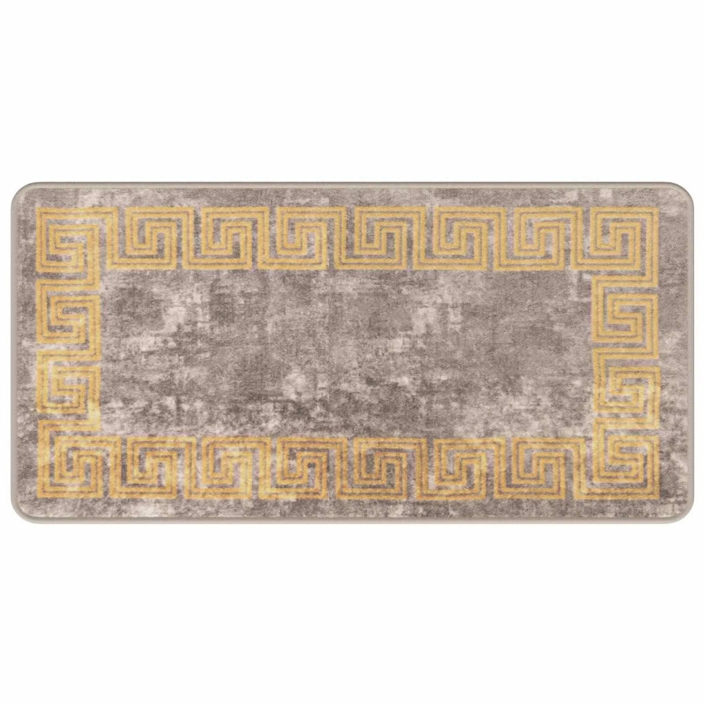 Runner Tappeto MARSA Grigio 50 x 100 cm Poliestere e PVC 42023344