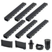 Canalette di drenaggio in plastica da 6 pezzi lunghe 6 m 02_0002990