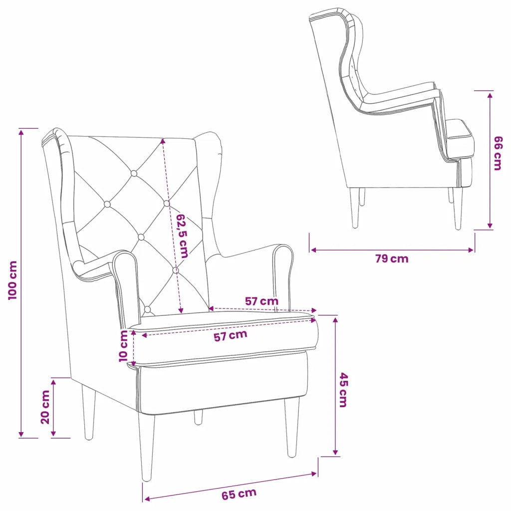 Poltrona | Sedia Relax Nero Velluto