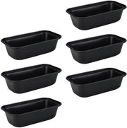 Set di Cottura Mini 6-Pezzi - Stampo Quadrato - Rivestimento Antiaderente - Acciaio Inox Duraturo - 15,6 x 8,5 cm - Pulizia Facile