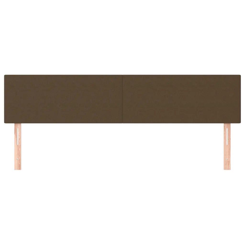 Testiera Marrone Scuro 200x5x78/88 cm in Tessuto 345847