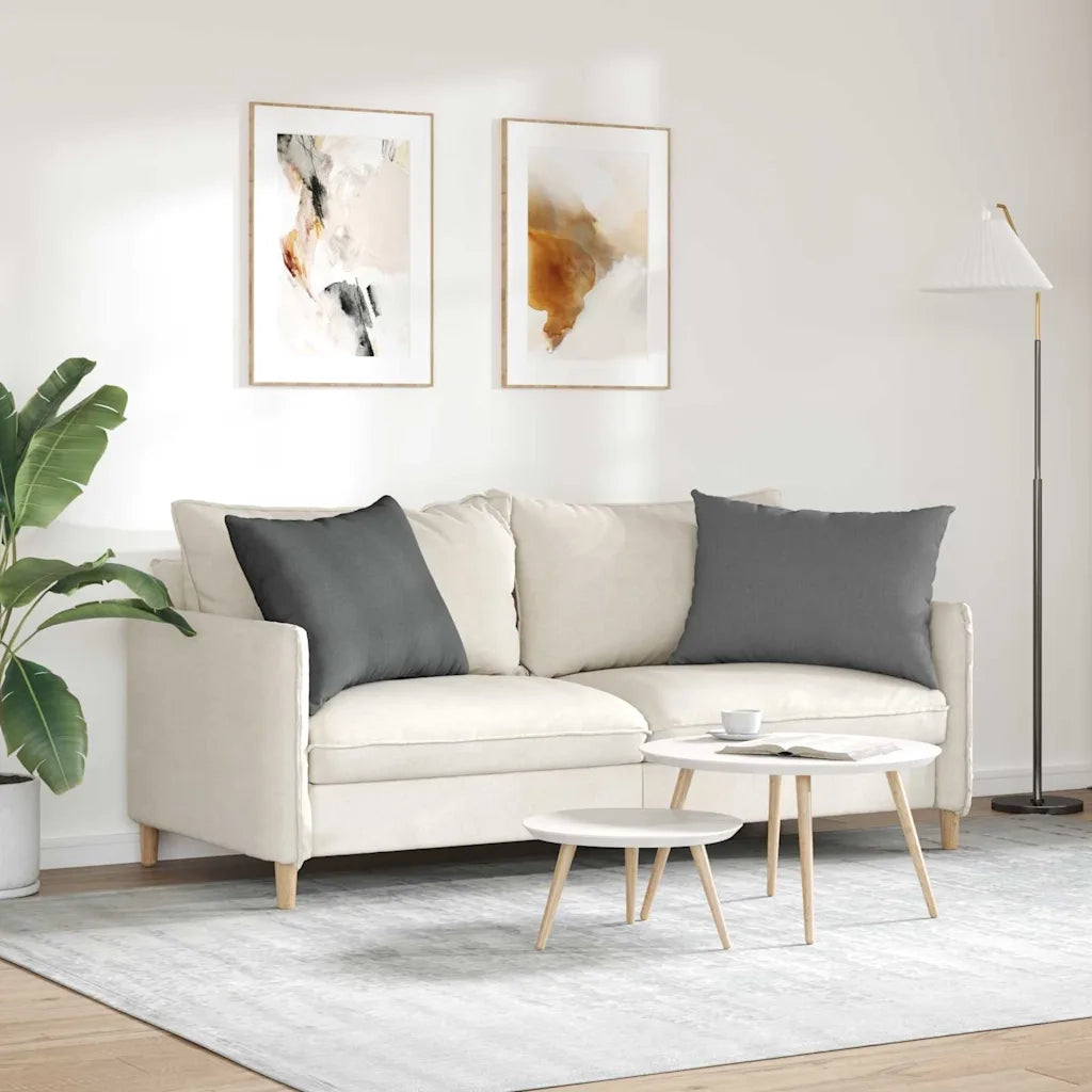 Cuscini da Divano 2 pcs Grigio scuro 70 x 50 cm Tessuto 42013740