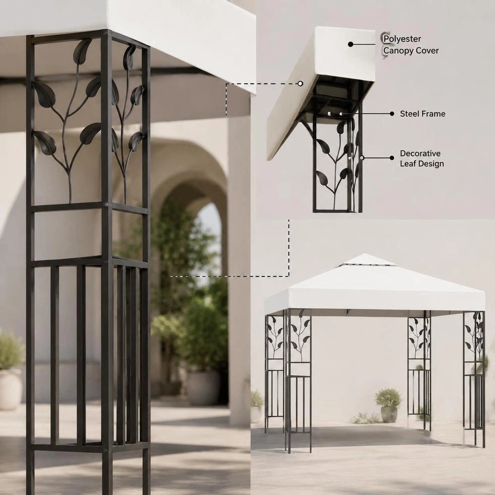 Pavilion 3x3 M White 180 G/square Meter