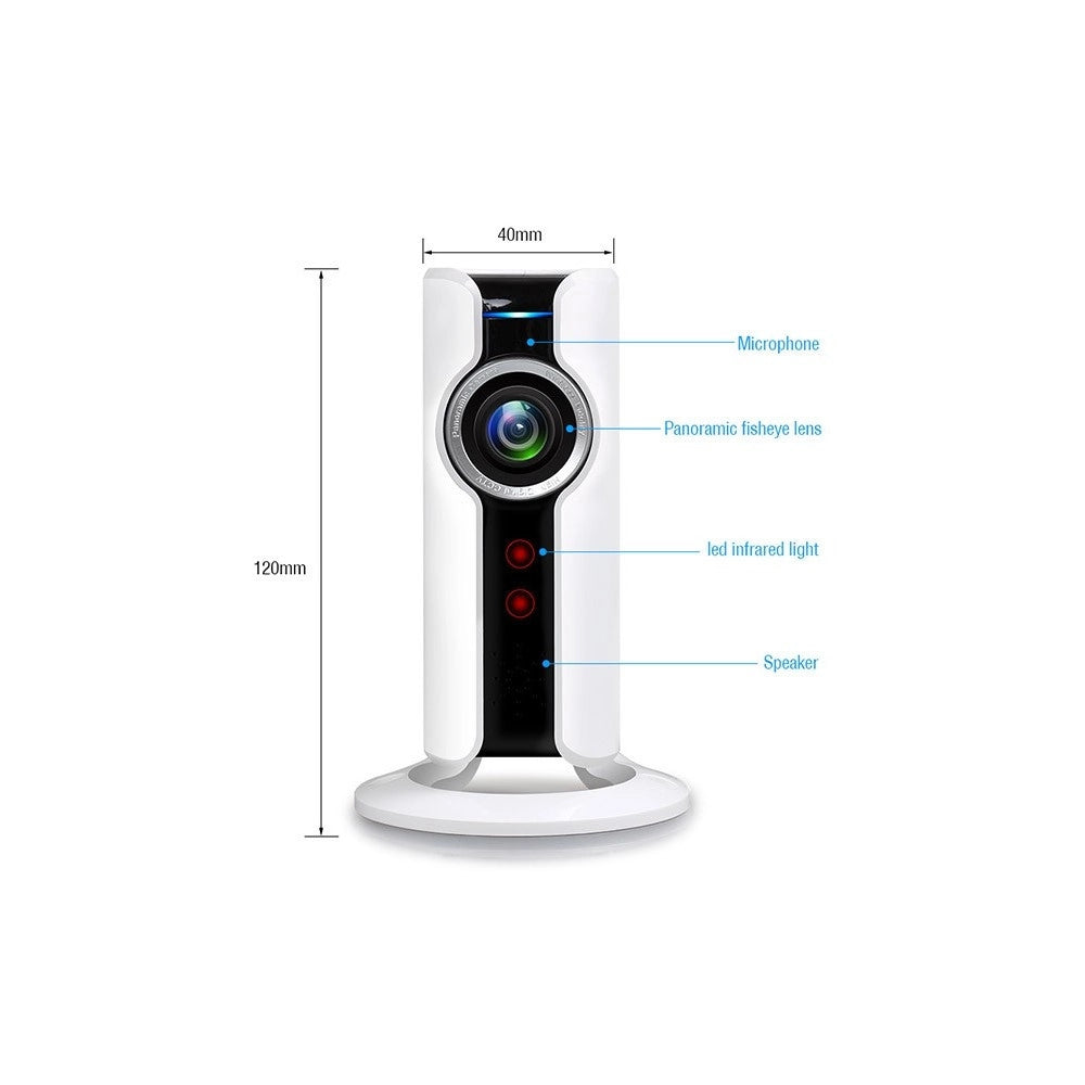 Trade Shop - Telecamera Per Videosorveglianza Spaziale Vr 3d-2 Di Sicurezza Wireless 1080p Hd -