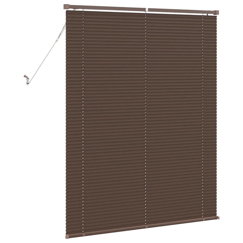 Tenda Veneziana | Tenda a lamelle Marrone Scuro con Motivo 150 x 110 cm 25 mm PVC