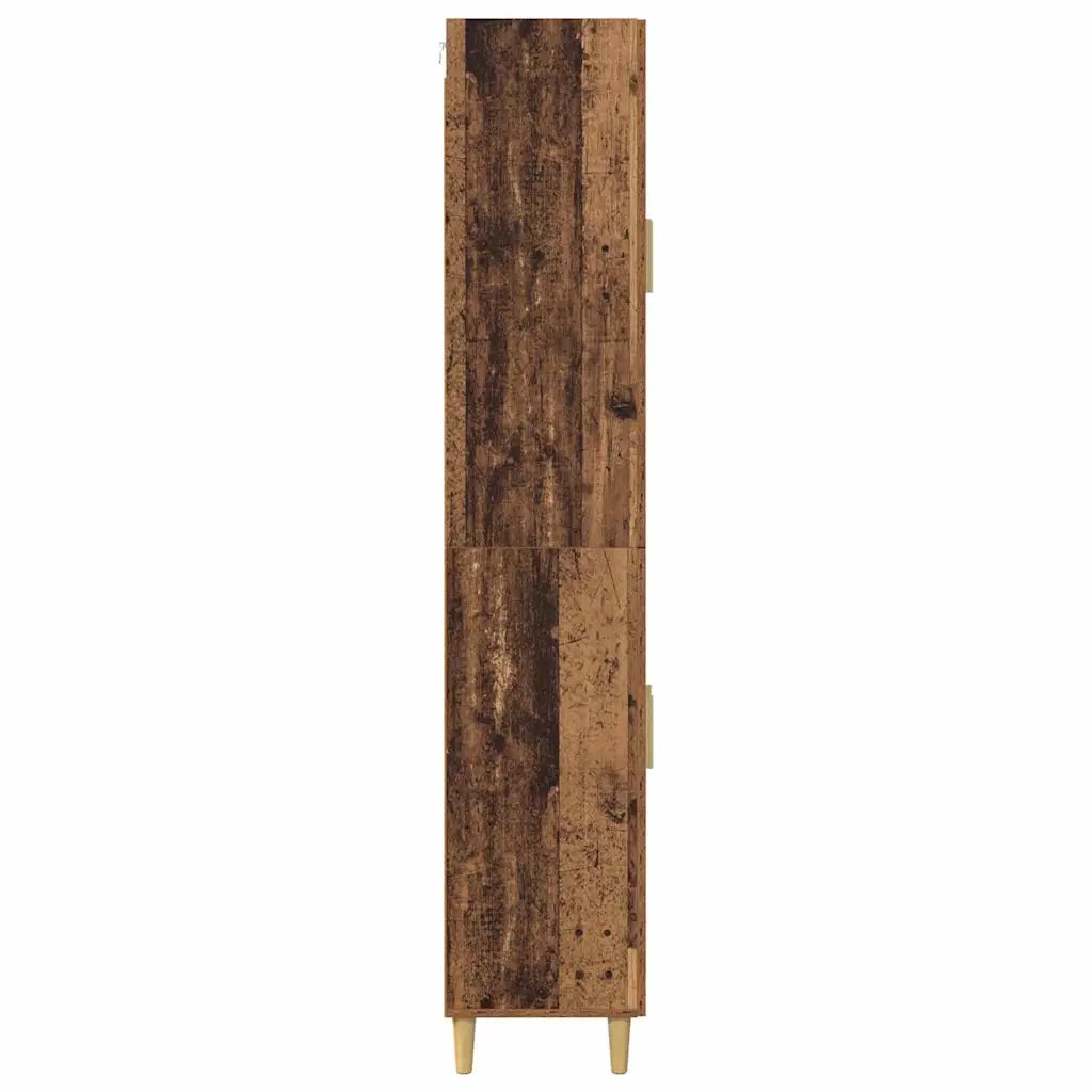 Credenza | Madia | Buffet da pranzo | Armadio da pranzo Legno vecchio 69,5 x 34 x 180 cm Legno multistrato