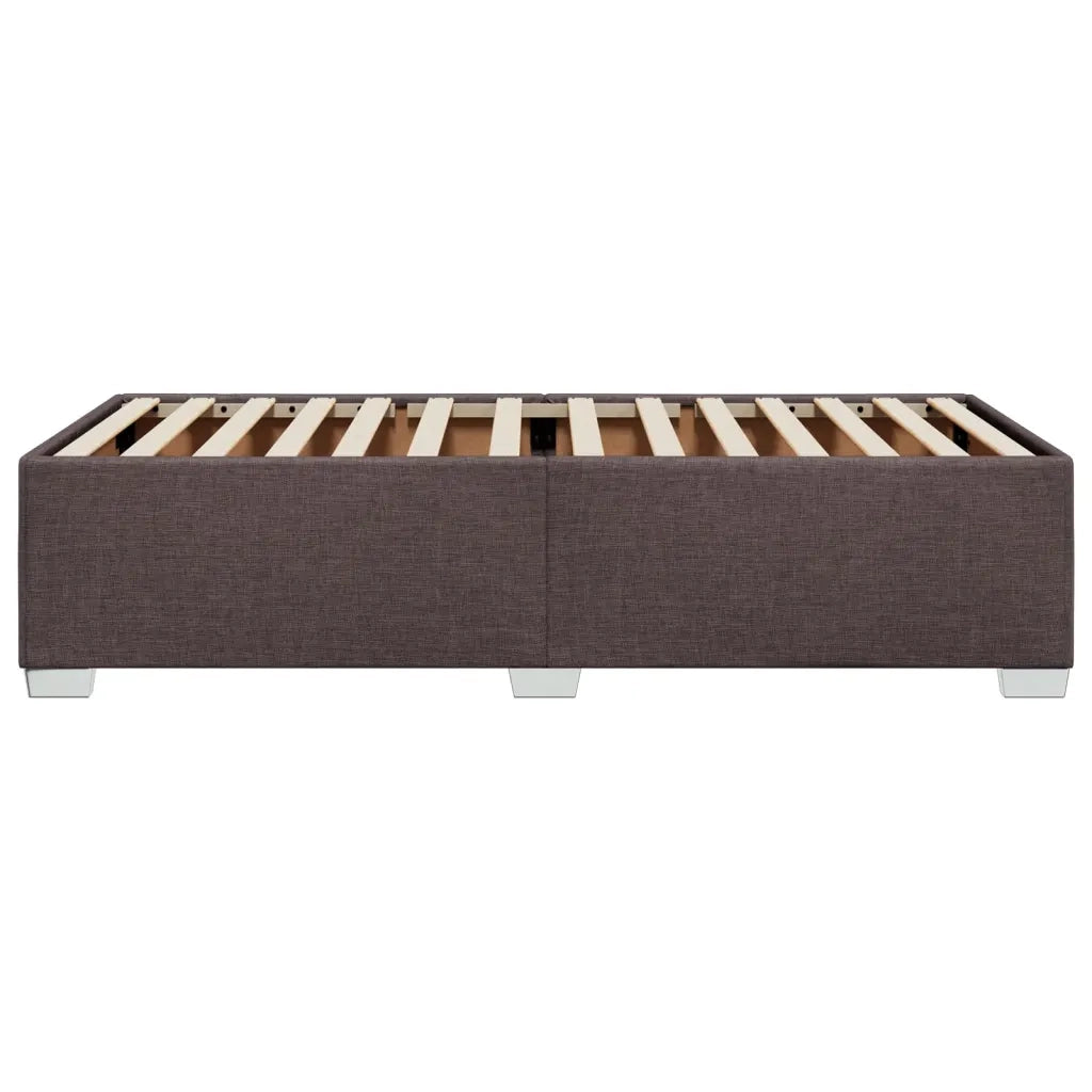 Letto singolo | Letto per adulti | Giroletto senza Materasso Marrone Scuro 90x190 cm Tessuto