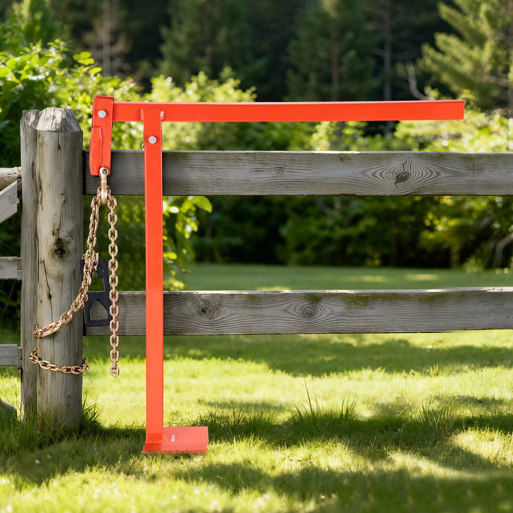 Estrattore per Pali a T Estrattore per Pali di Recinzione da 91,4 cm per Impieghi Gravosi con Piastra di Estrazione, Strumento di Rimozione per Pali d