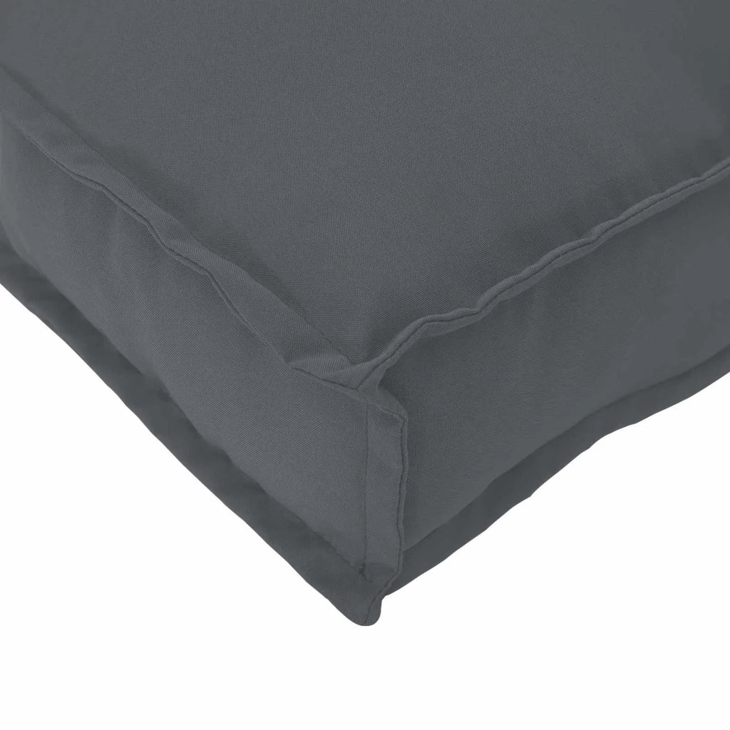 Set di Cuscini per Pallet 2 pz | Cuscini per sedie Antracite 150 x 40 x 8 cm