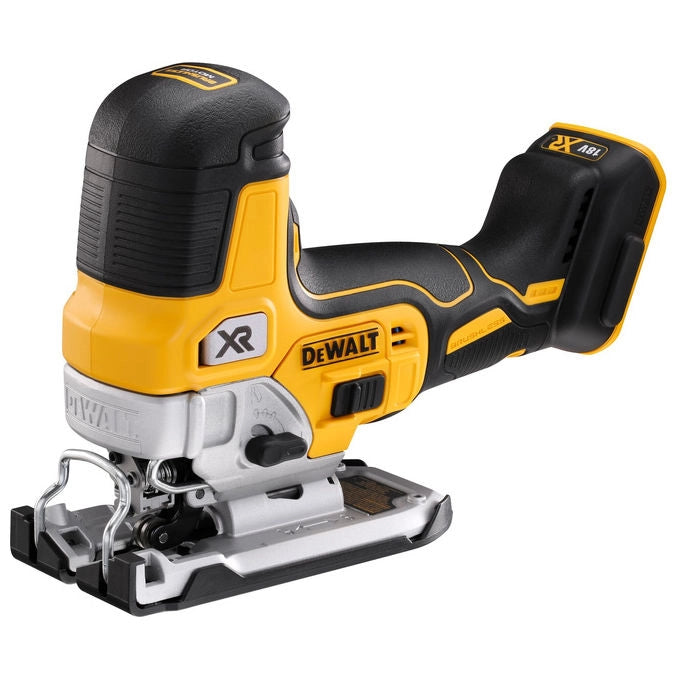 DeWalt DCS335N-XJ Seghetto Alternativo 18V Motore Senza Spazzole 4 Posizioni Regolazione Wahadłowa Velocita' 0-3200 colpi-min Capacita' Taglio Legno 135 mm Acciaio 10 mm Alluminio 57 mm colore Nero