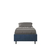 Letto 1 Piazza e Mezzo Sommier 130x190 cm Senza Rete Azelia Blu